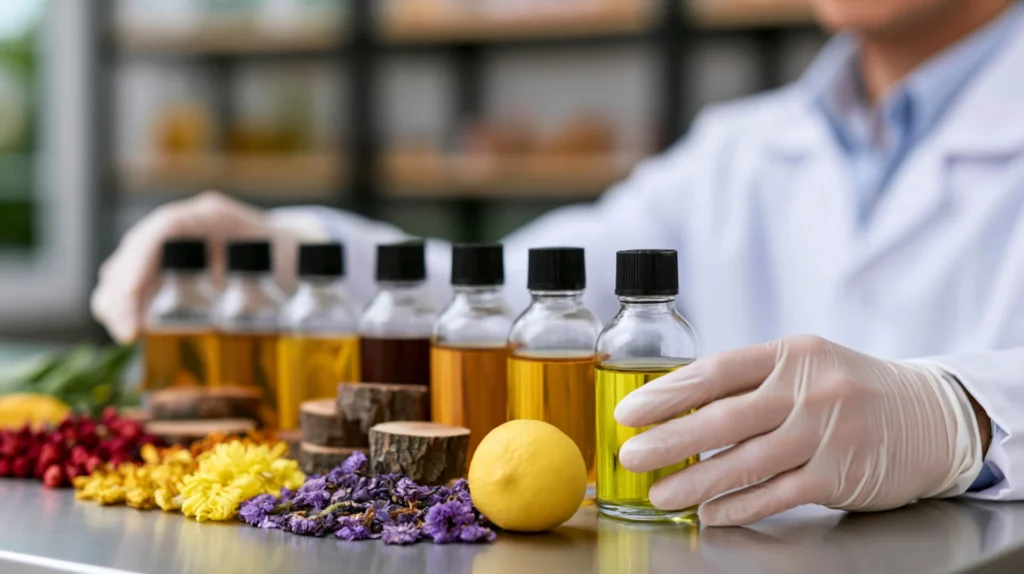 medium vecteezy perfumer in gloves organizing botanical ingredients for 80669230 medium 1